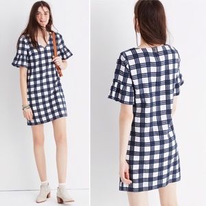 Madewell short dress w bell sleeves